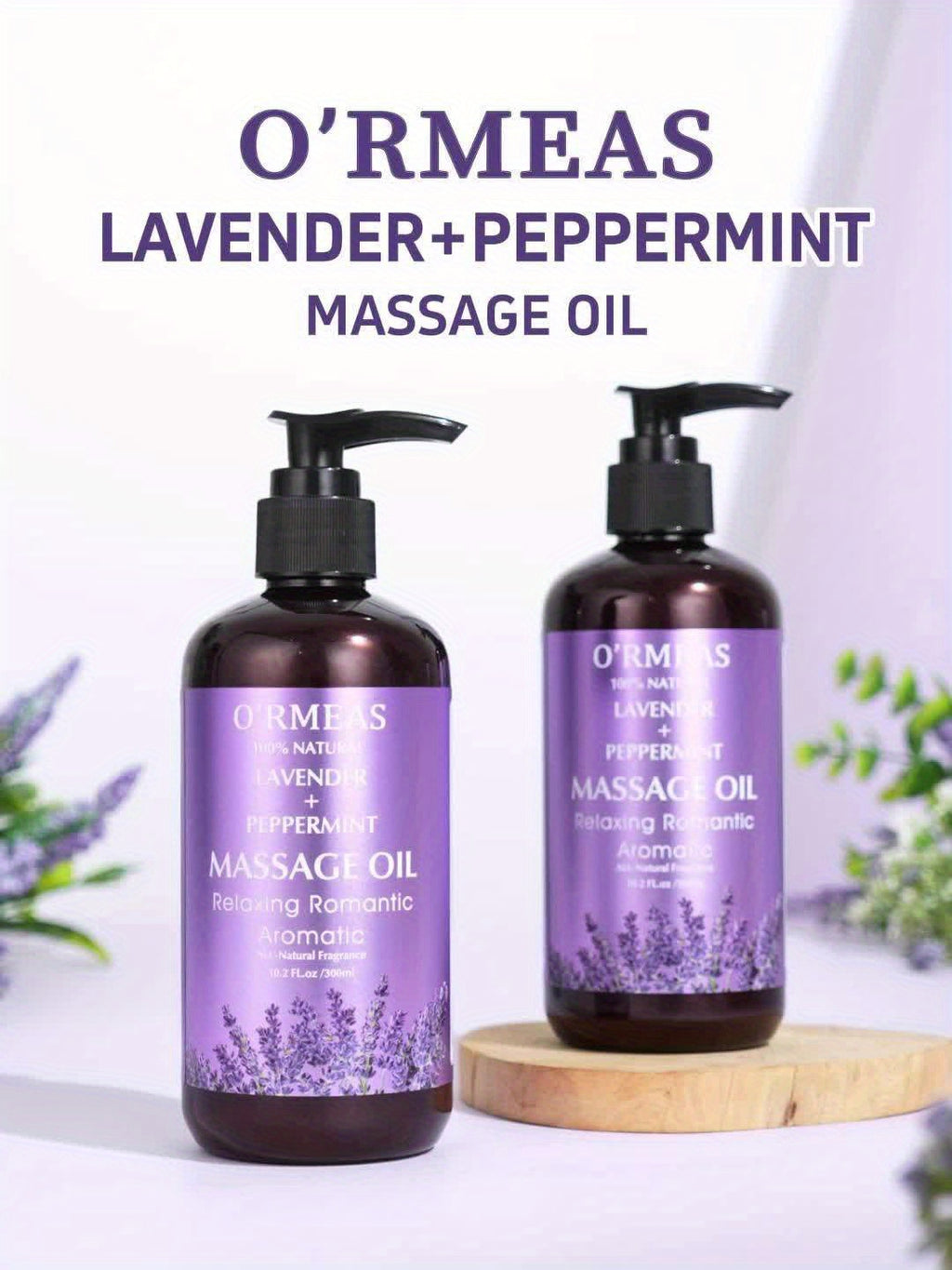 Lavendel-Massageöl zur Muskelentspannung, 300ml für Männer und Frauen – Detailansicht 11