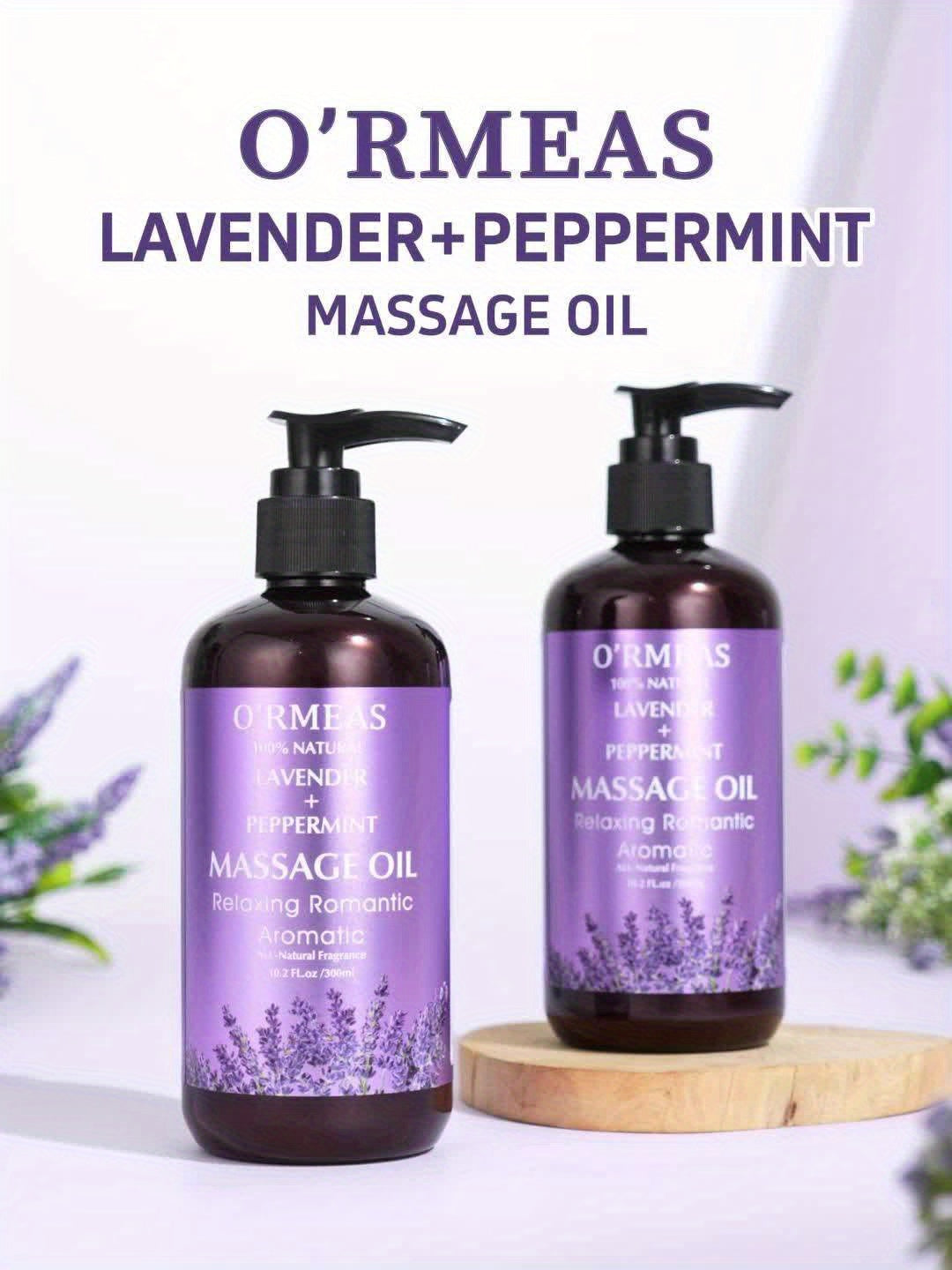 Lavendel-Massageöl zur Muskelentspannung, 300ml für Männer und Frauen – Detailansicht 11
