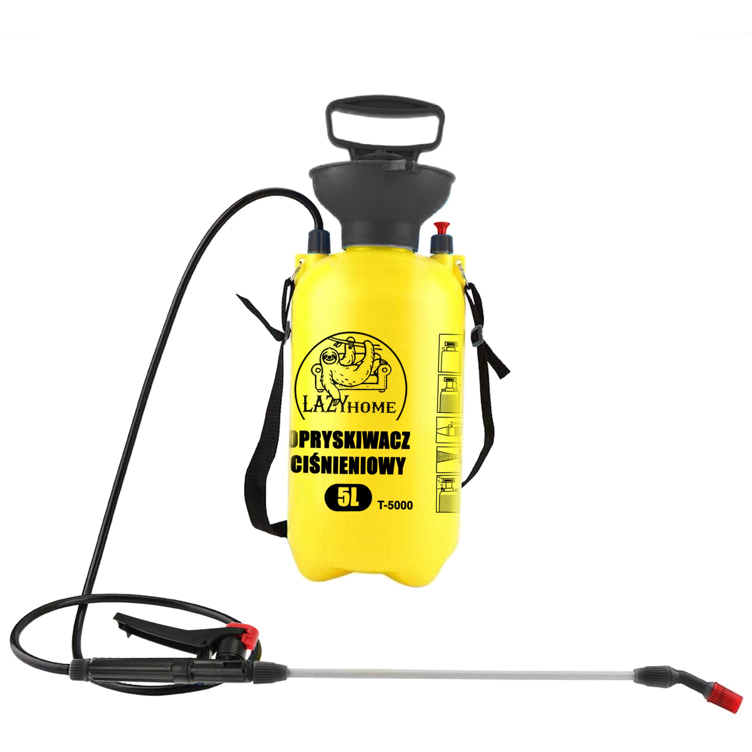 LAZYhome Druck-Gartenspritze, 5L für Garten und Terrasse – Detailansicht 21