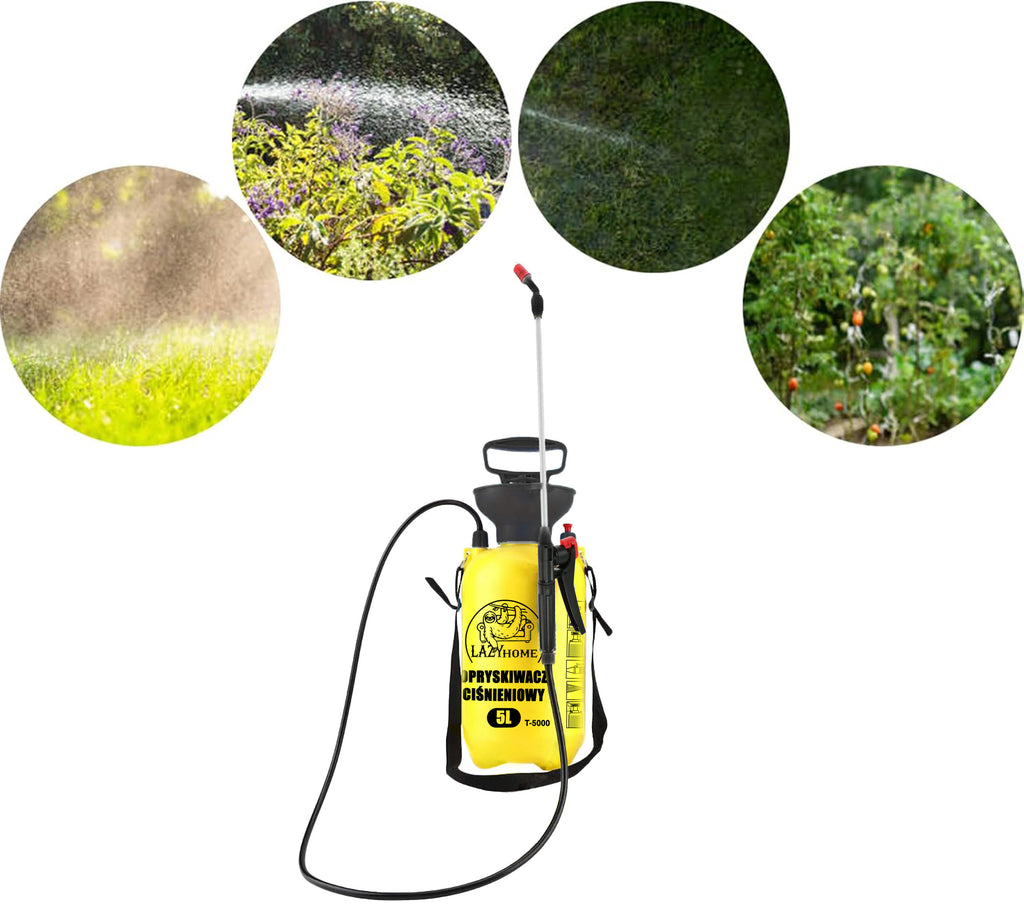 LAZYhome Druck-Gartenspritze, 5L für Garten und Terrasse – Detailansicht 26