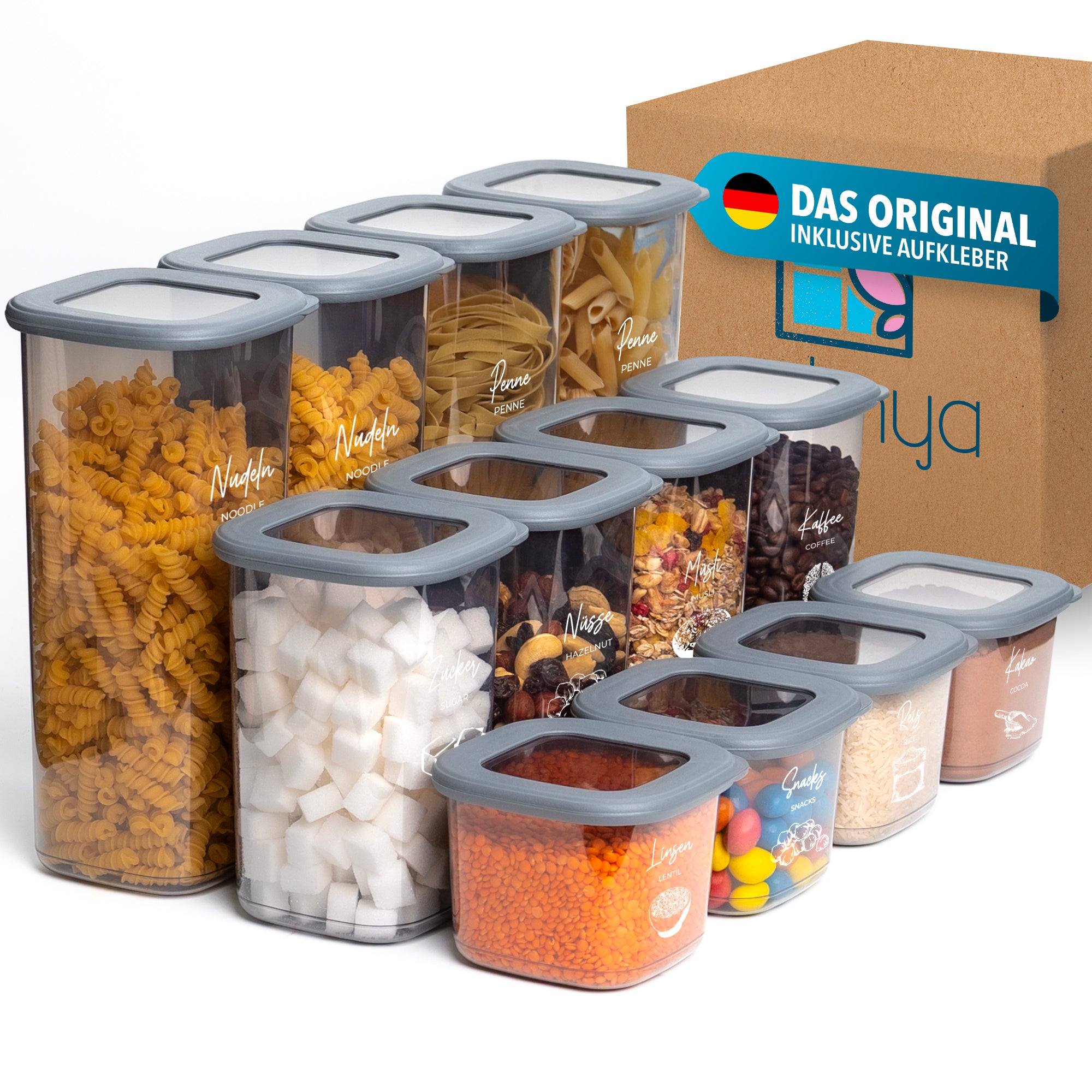 Lebensmittelbehälter-Set für Küche und Essbereich – Hauptansicht