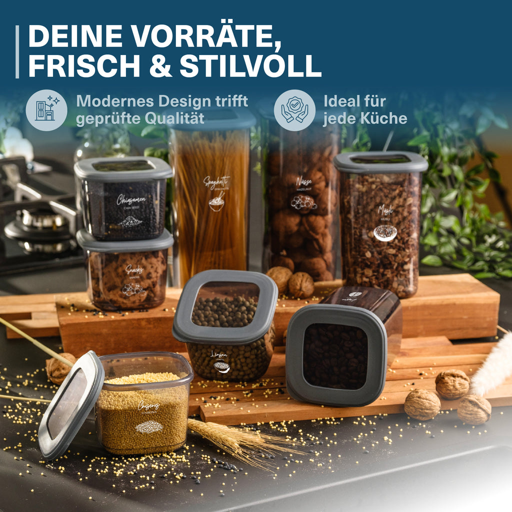 Lebensmittelbehälter-Set für Küche und Essbereich – Detailansicht 6