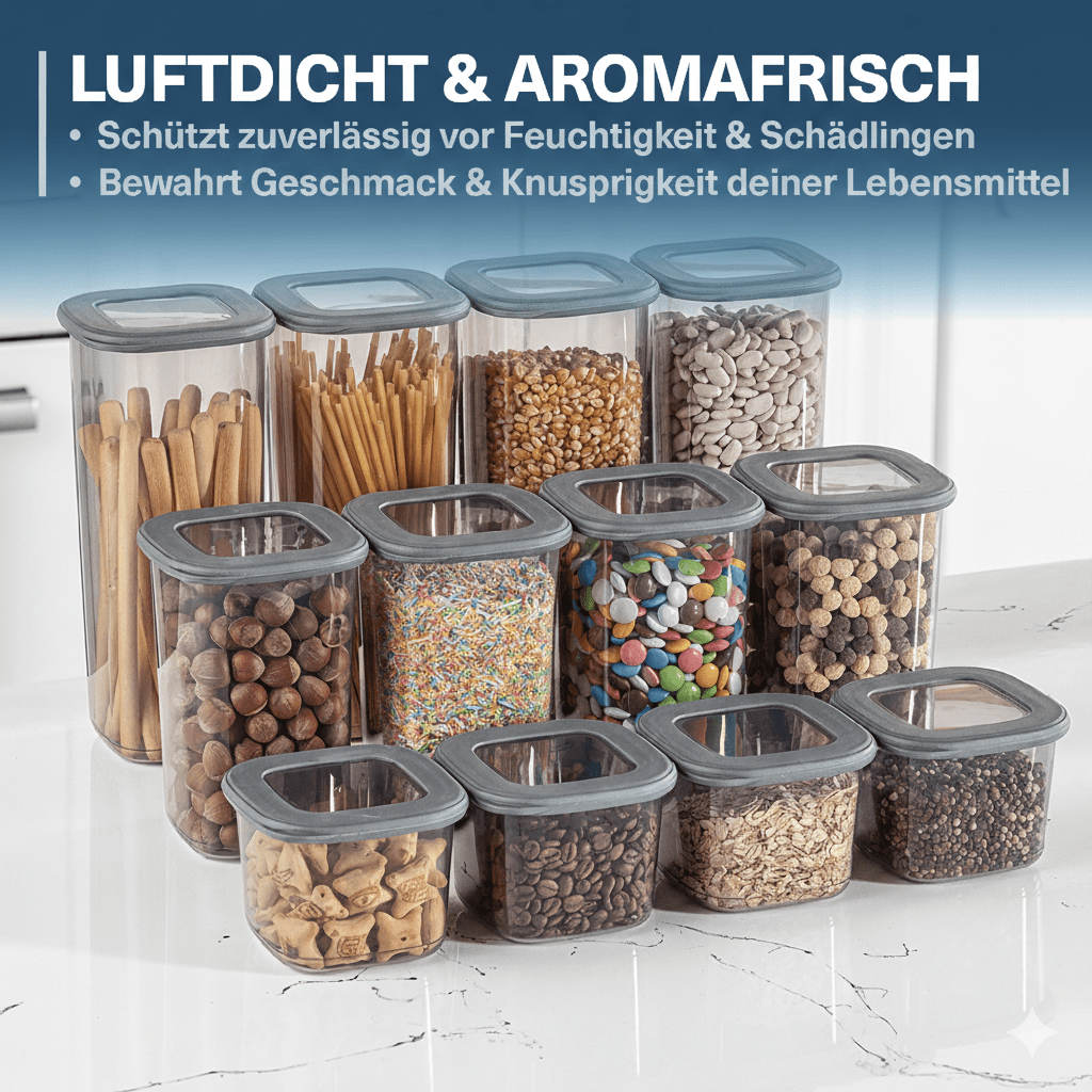 Lebensmittelbehälter-Set für Küche und Essbereich – Detailansicht 7