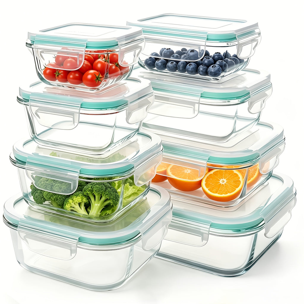 Lebensmittelbehälter-Set, Glas für Küche und Essbereich – Detailansicht 2