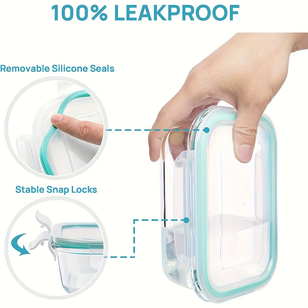Lebensmittelbehälter-Set, Glas für Küche und Essbereich – Detailansicht 3