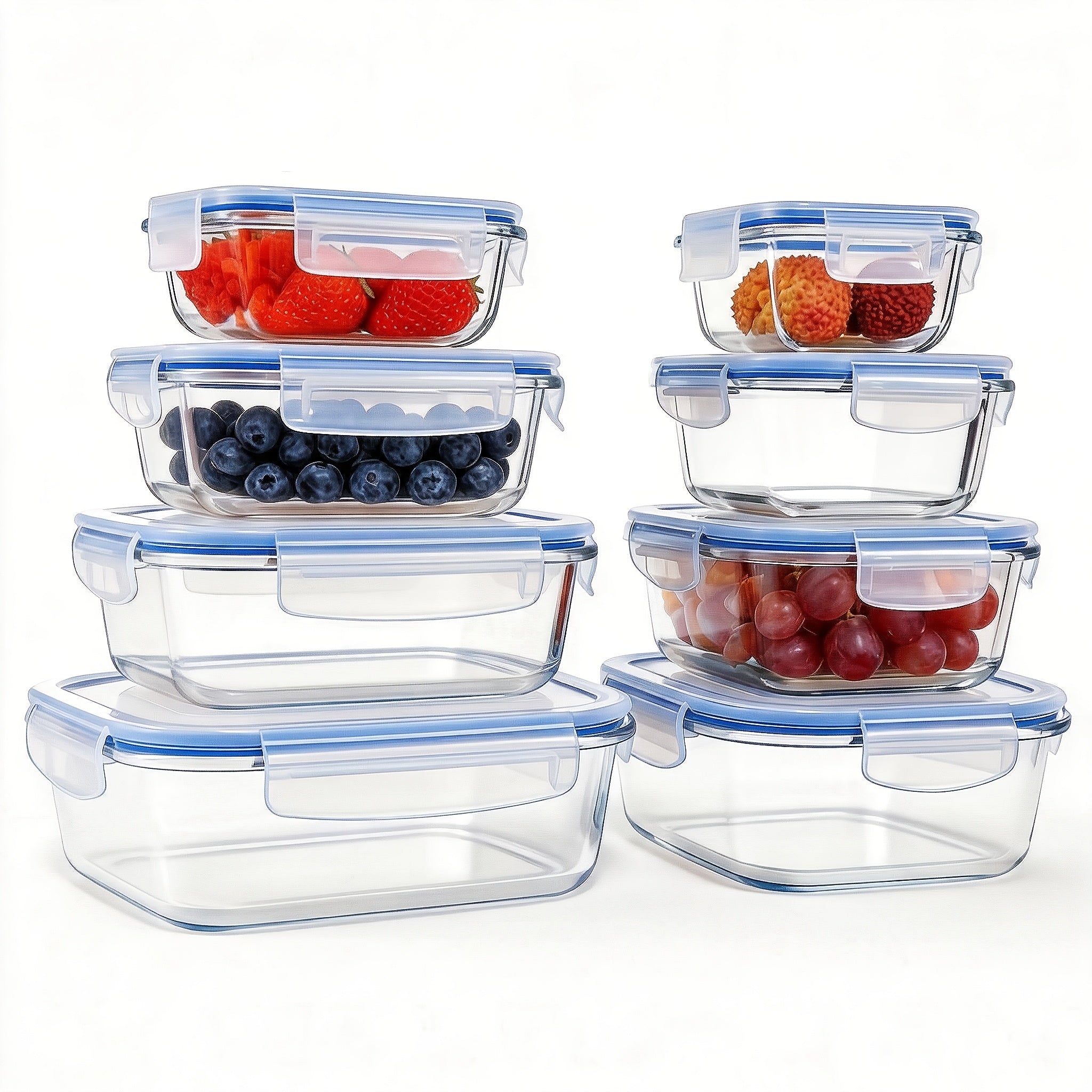 Lebensmittelbehälter-Set, Glas für Küche und Essbereich – Detailansicht 5