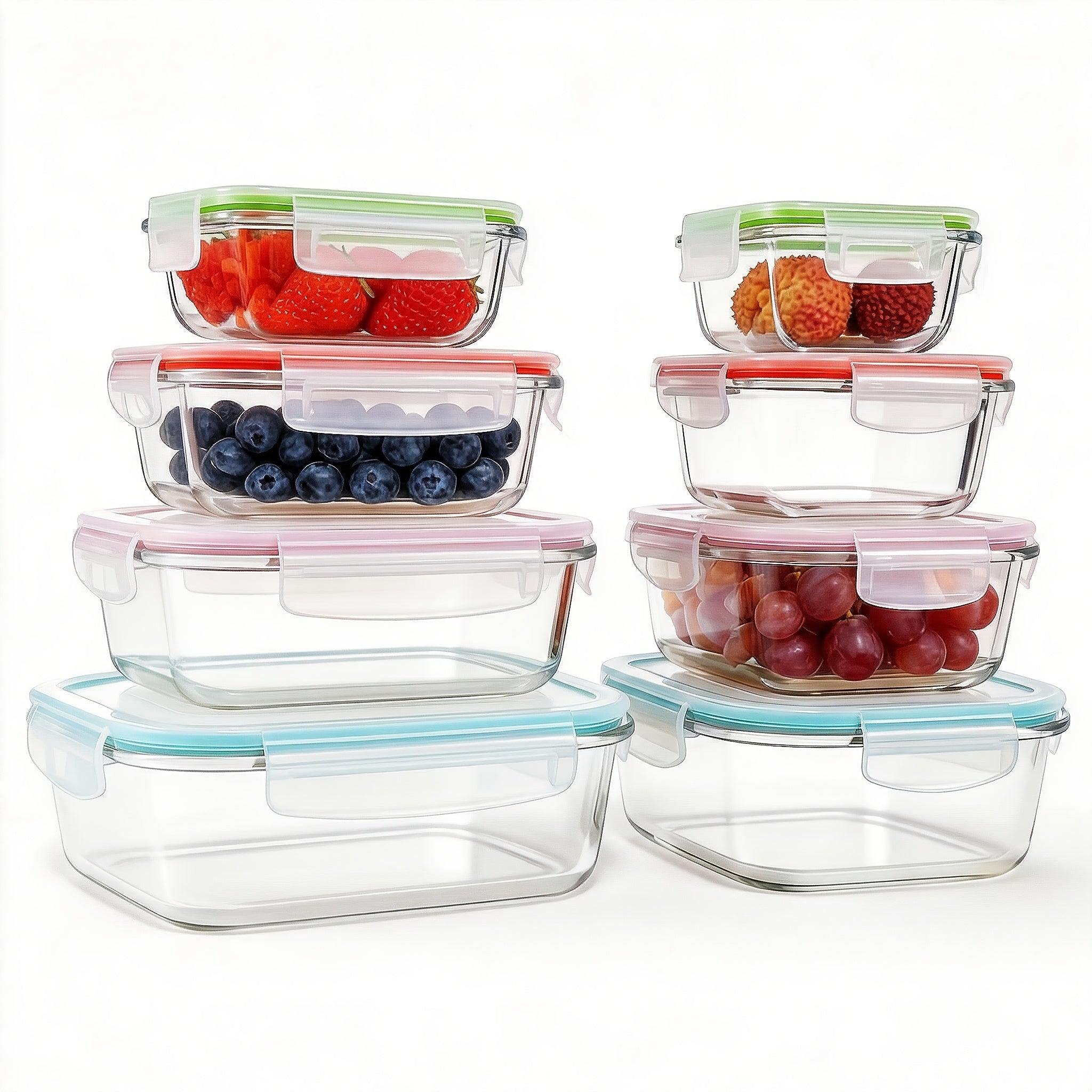 Lebensmittelbehälter-Set, Glas für Küche und Essbereich – Detailansicht 7