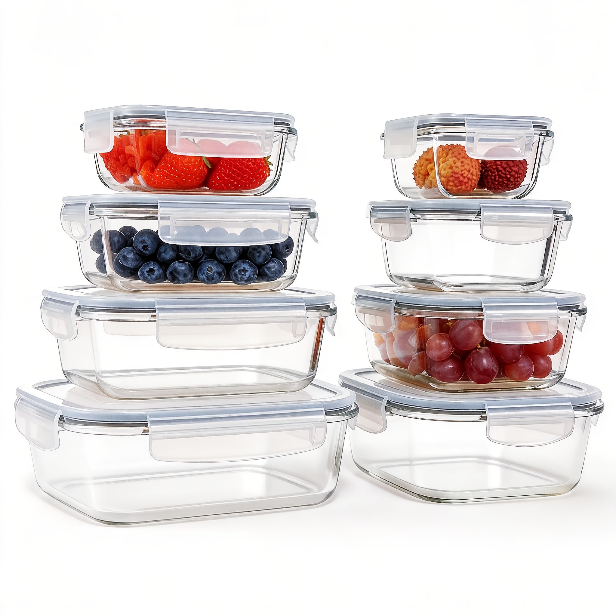 Lebensmittelbehälter-Set, Glas für Küche und Essbereich – Detailansicht 9