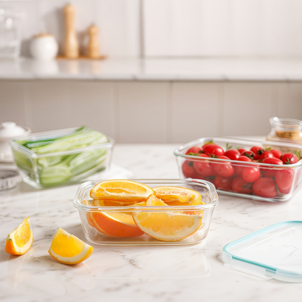 Lebensmittelbehälter-Set, Glas für Küche und Essbereich – Detailansicht 10