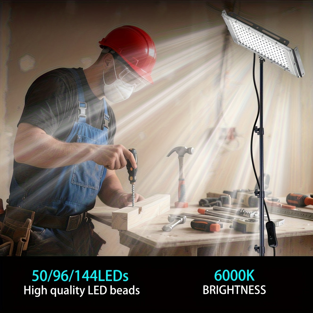 LED-Arbeitsleuchte, 36V für Werkstatt und Heimwerken – Detailansicht 8