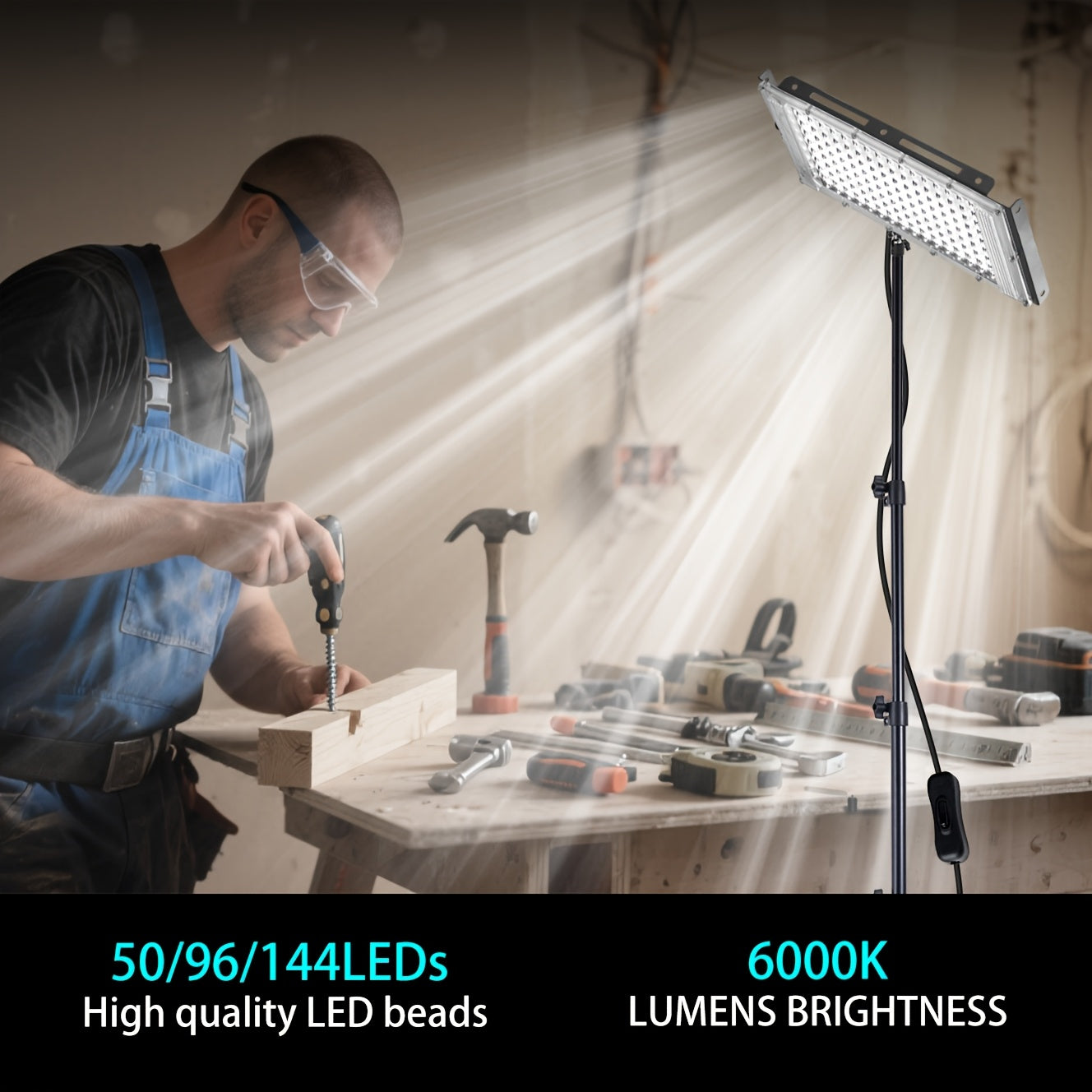 LED-Arbeitsleuchte, 36V für Werkstatt und Heimwerken – Detailansicht 14