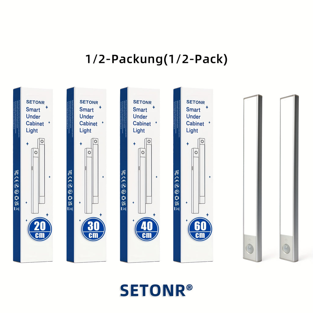 LED-Bewegungsmelderleuchte, 2 Packungen (30 cm / 11,81 Zoll) für Essbereich und Küche – Hauptansicht