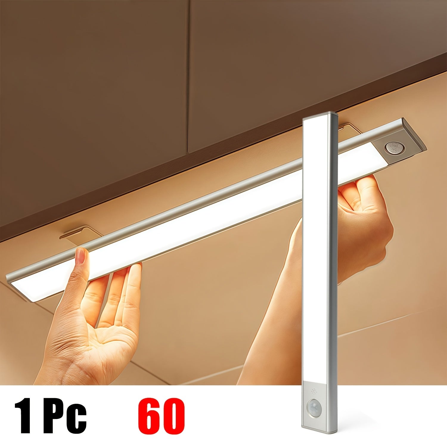 LED-Bewegungsmelderleuchte, 2 Packungen (30 cm / 11,81 Zoll) für Essbereich und Küche – Detailansicht 9