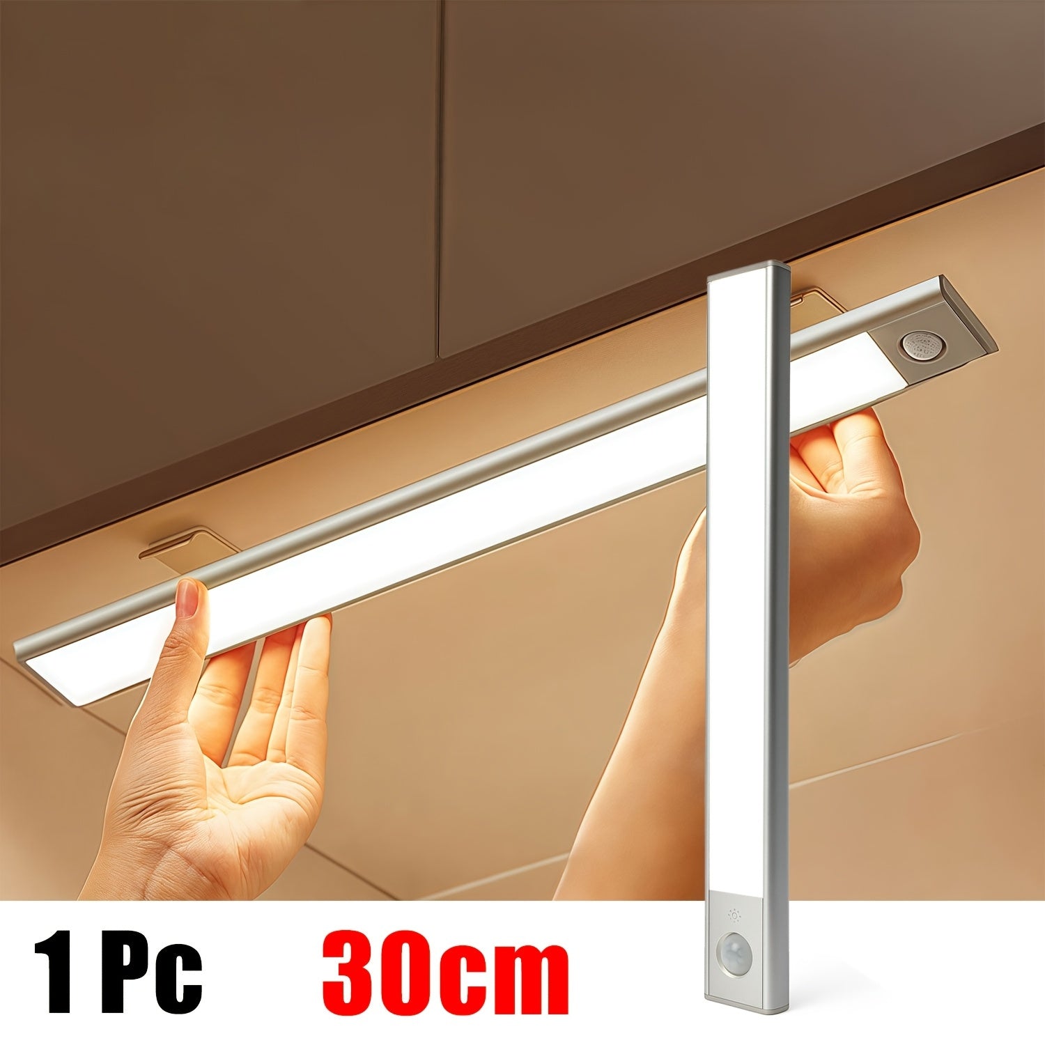 LED-Bewegungsmelderleuchte, 2 Packungen (30 cm / 11,81 Zoll) für Essbereich und Küche – Detailansicht 11