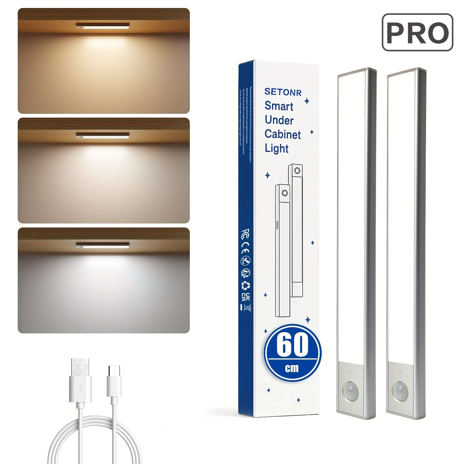 LED-Bewegungsmelderleuchte, 2er-Pack für Küche und Essbereich – Detailansicht 18