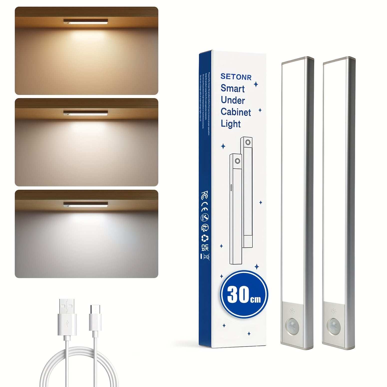 LED-Bewegungsmelderleuchte, 2er-Pack für Küche und Essbereich – Detailansicht 23