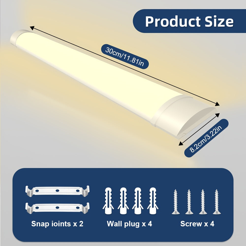 LED-Deckenleuchte, 10W 1FT/30CM Kaltweiß für Zuhause und Büro – Detailansicht 5