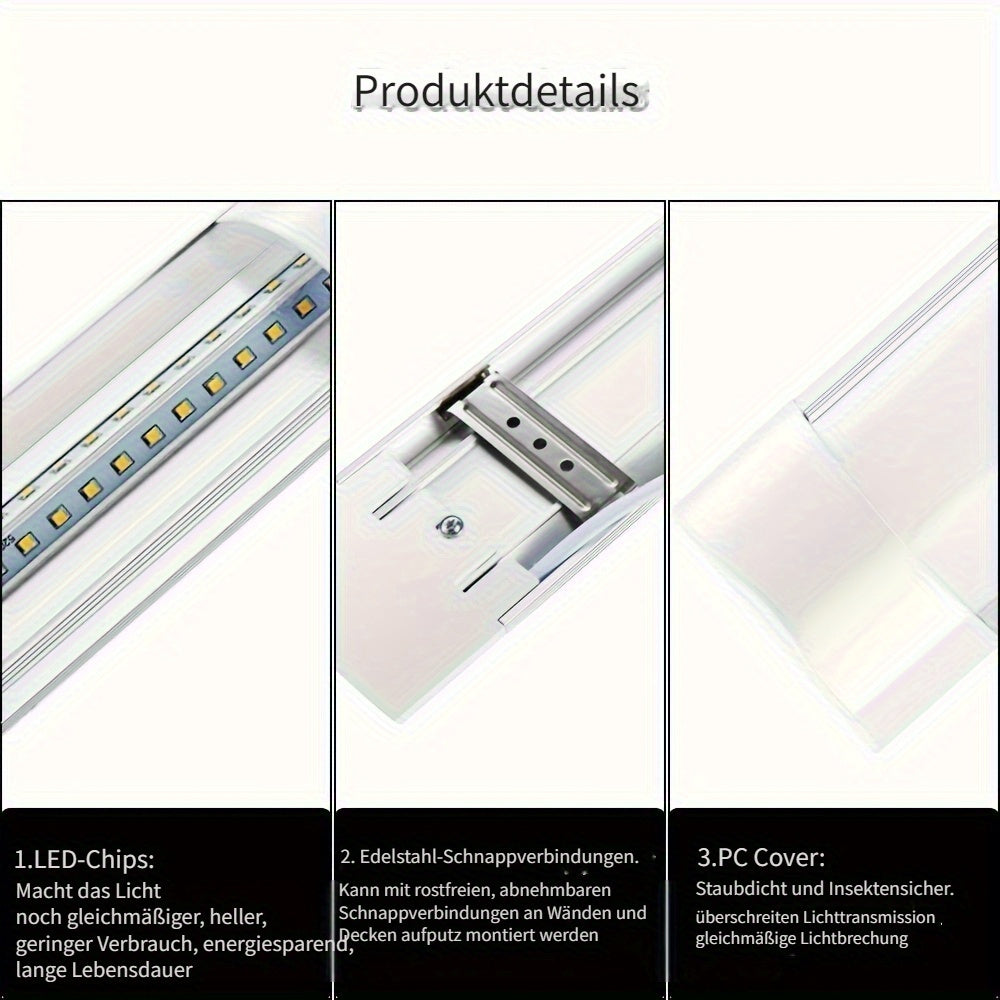 LED-Deckenleuchte, 10W 1FT/30CM Kaltweiß für Zuhause und Büro – Detailansicht 8