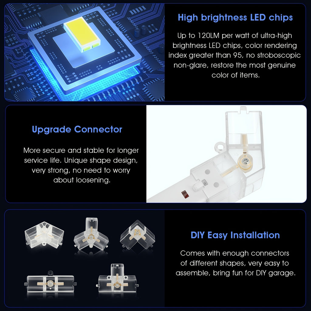 LED-Deckenleuchte, 14 Packungen+A für unterwegs und Werkstatt – Detailansicht 8