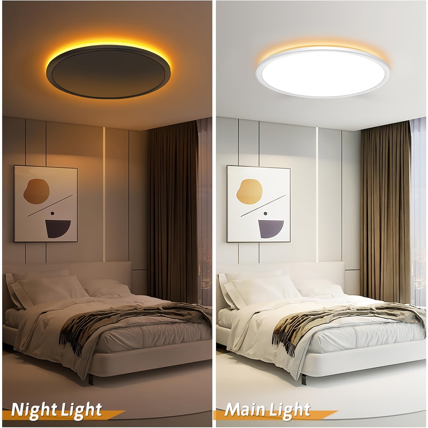 LED-Deckenleuchte, 2St für Zuhause – Detailansicht 9