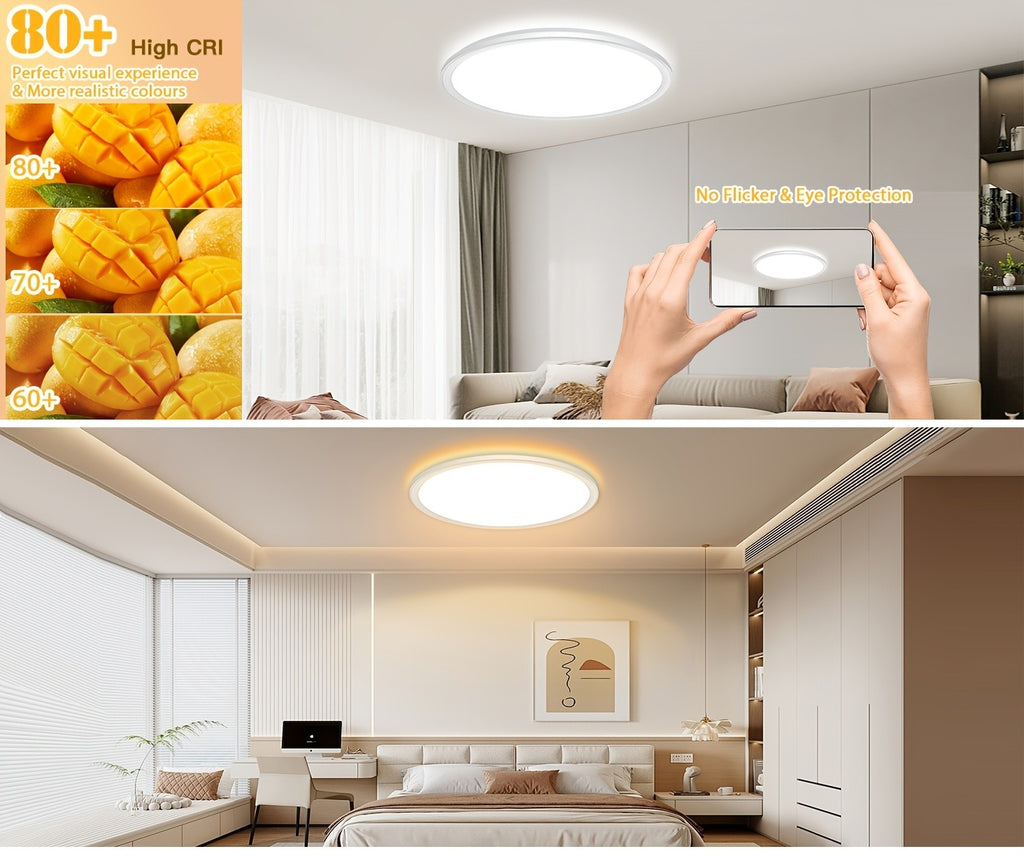 LED-Deckenleuchte, 2St für Zuhause – Detailansicht 12