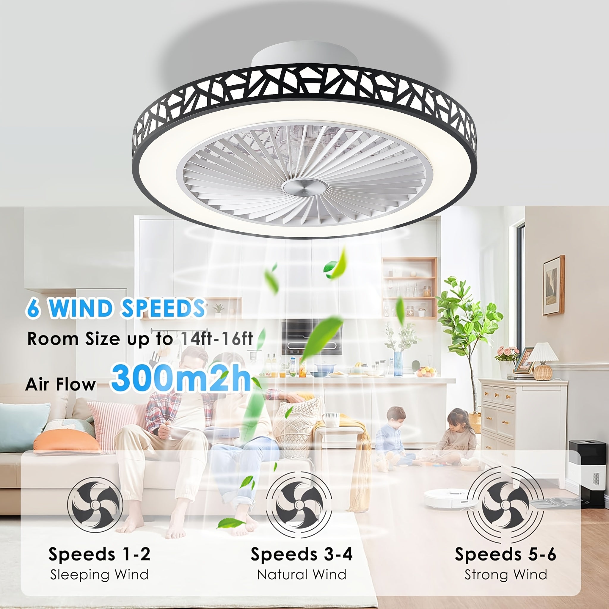 LED-Deckenleuchte, 48 cm für Zuhause und unterwegs – Detailansicht 5