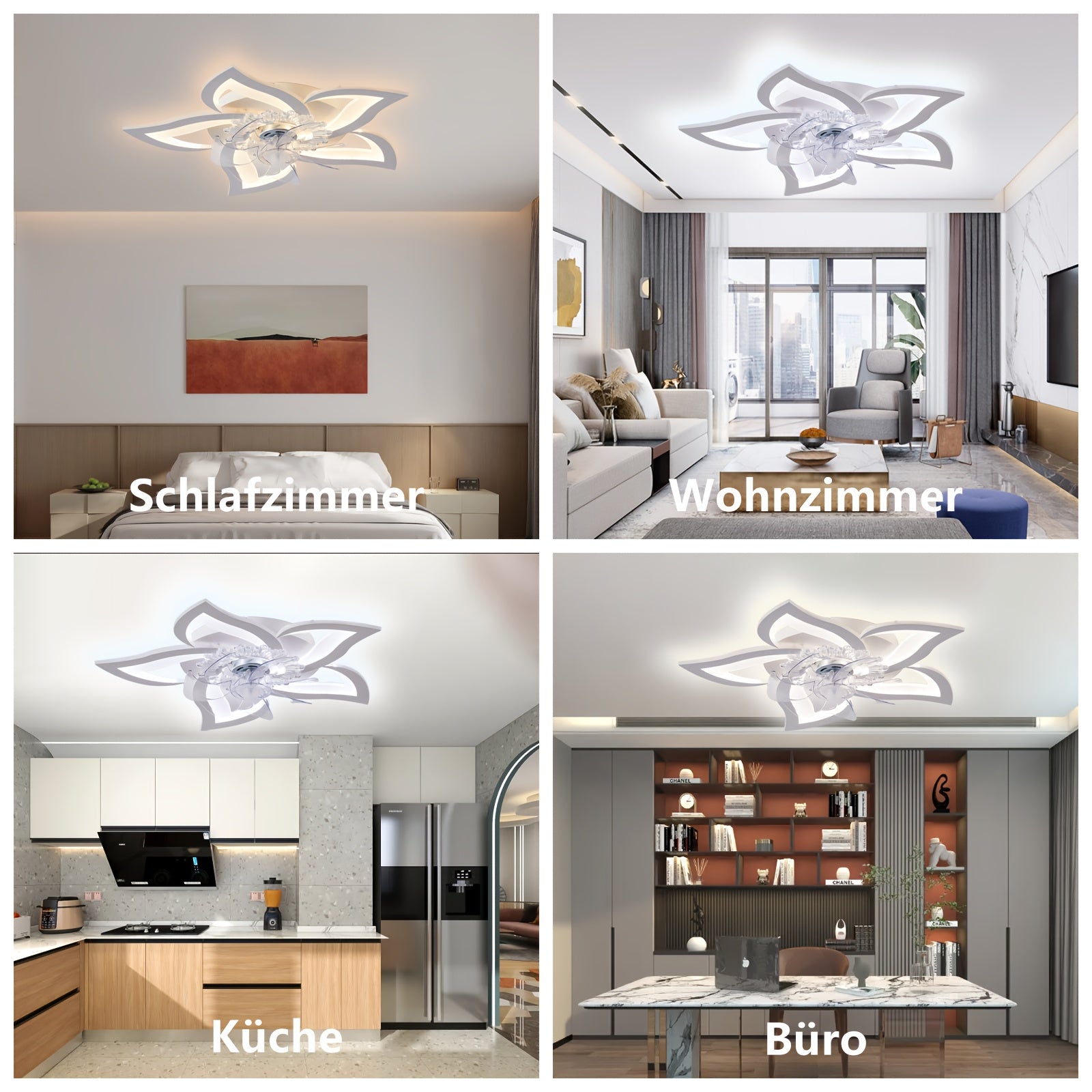 LED-Deckenleuchte, 6 Geschwindigkeiten für Zuhause – Detailansicht 3