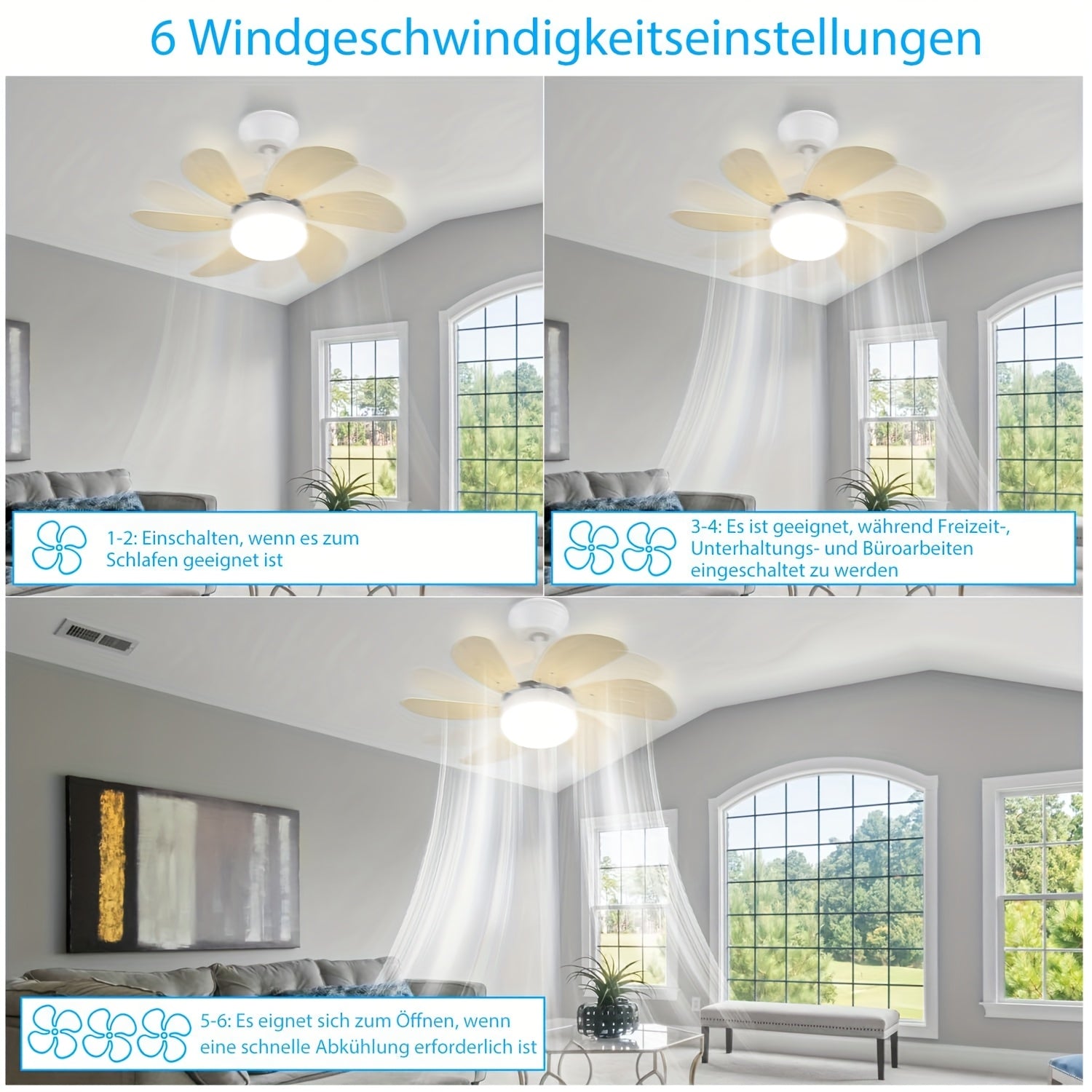 LED-Deckenleuchte, 75 cm für Zuhause und unterwegs – Detailansicht 14