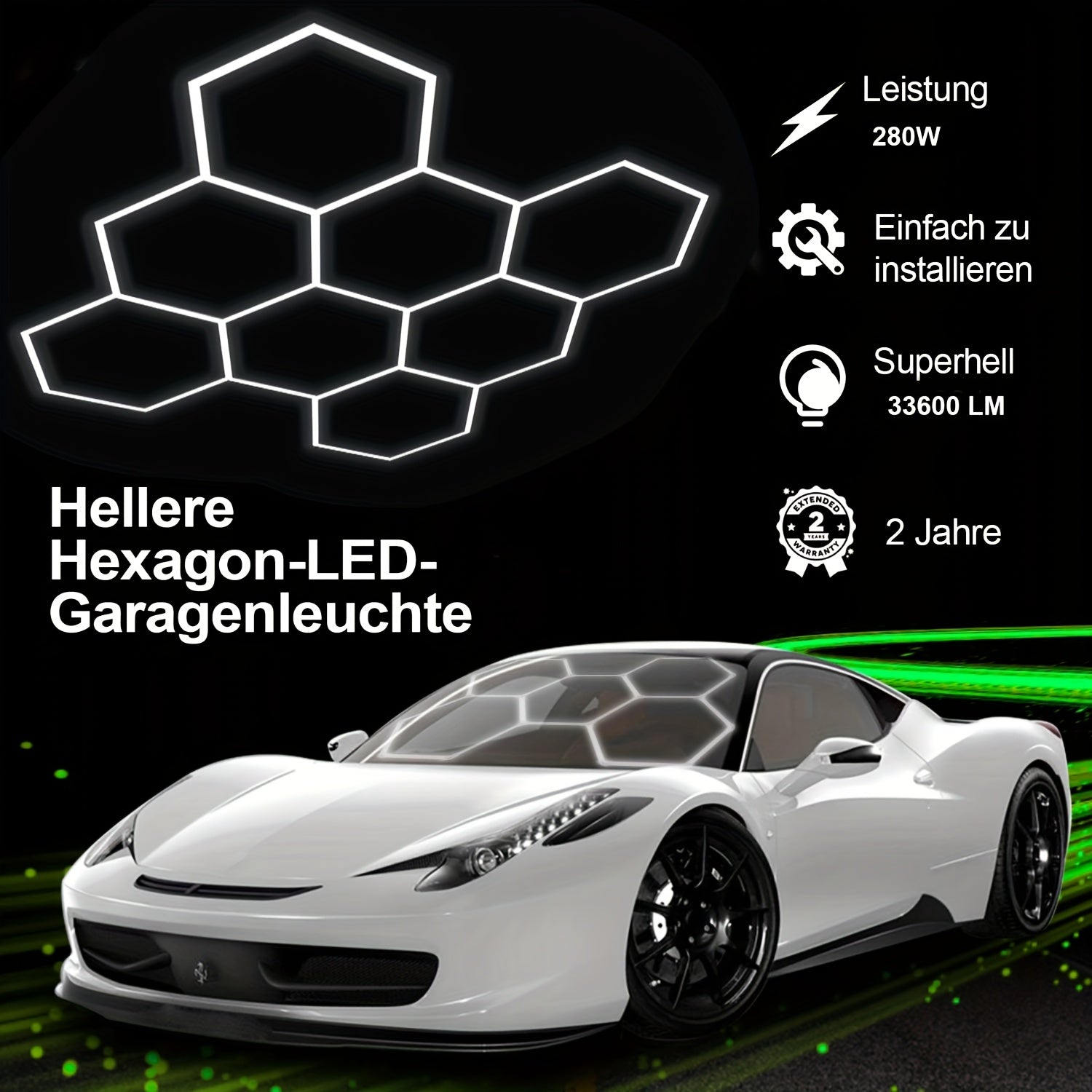 LED-Deckenleuchte, 8 Packungen für unterwegs und Werkstatt – Detailansicht 8