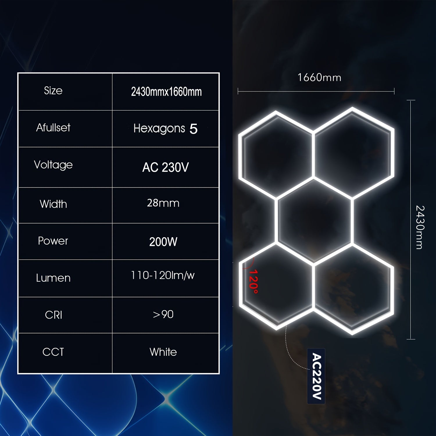 LED-Deckenleuchte, 8er Pack für Zuhause – Detailansicht 13