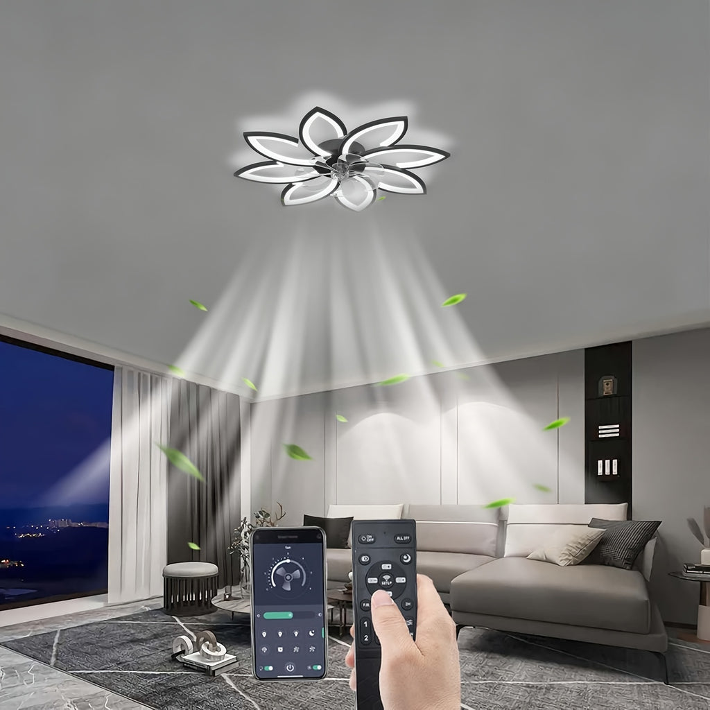 LED-Deckenleuchte, Schwarz 78CM für Zuhause und Schlafzimmer – Detailansicht 2