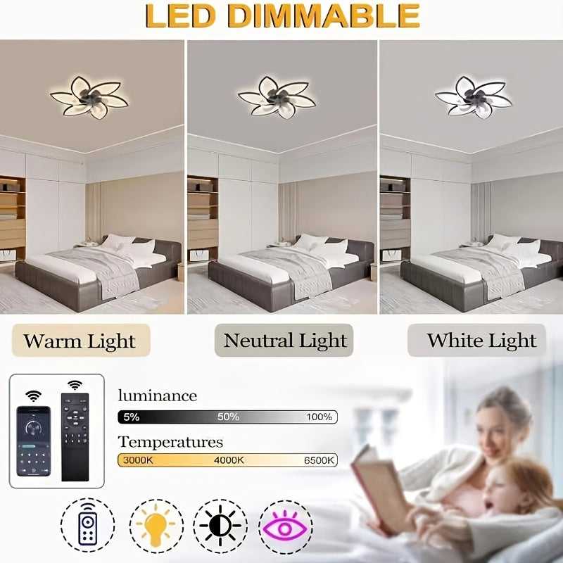 LED-Deckenleuchte, Schwarz 78CM für Zuhause und Schlafzimmer – Detailansicht 5