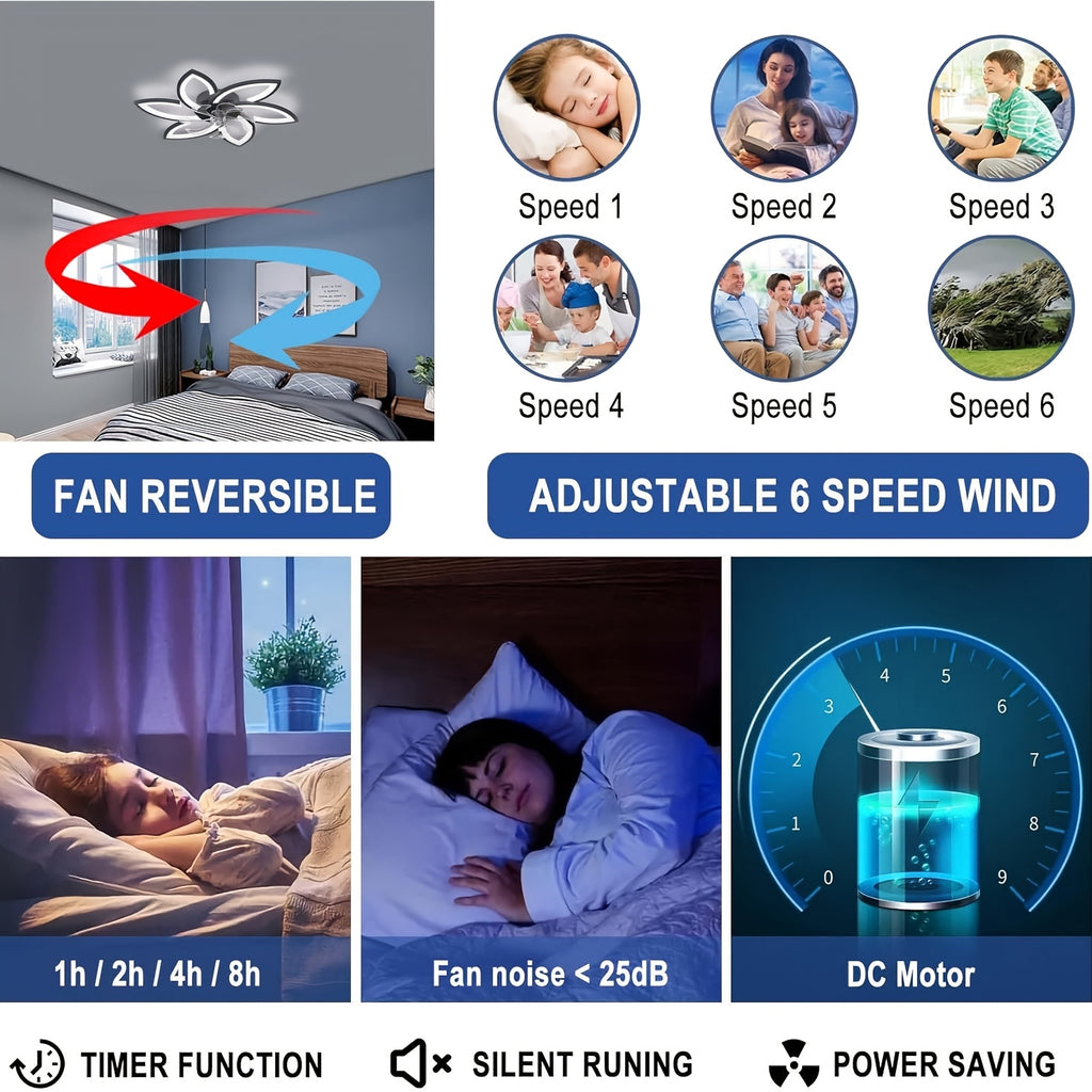 LED-Deckenleuchte, Schwarz 78CM für Zuhause und Schlafzimmer – Detailansicht 7