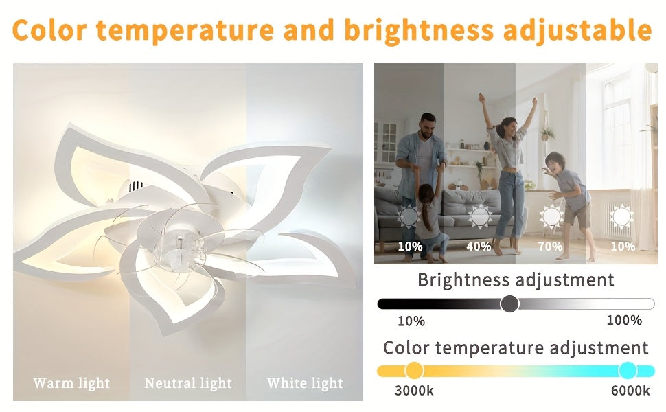 LED-Deckenleuchte, Weiße Blätter für unterwegs und Küche – Detailansicht 11
