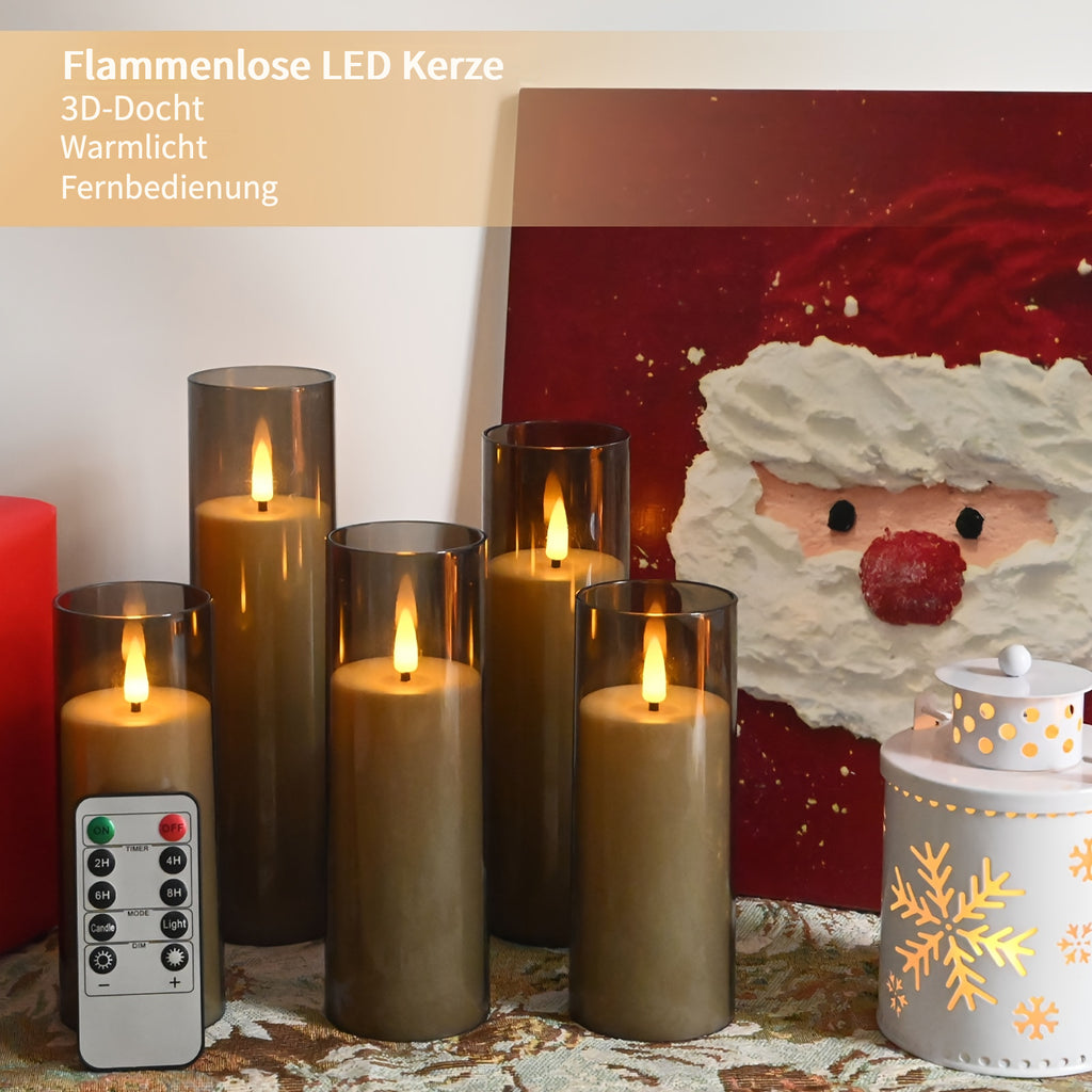 LED-Kerzen für Halloween-Tisch-Mittelstück-Deko, LED-Beleuchtung für Schlafzimmer und Bett – Detailansicht 5