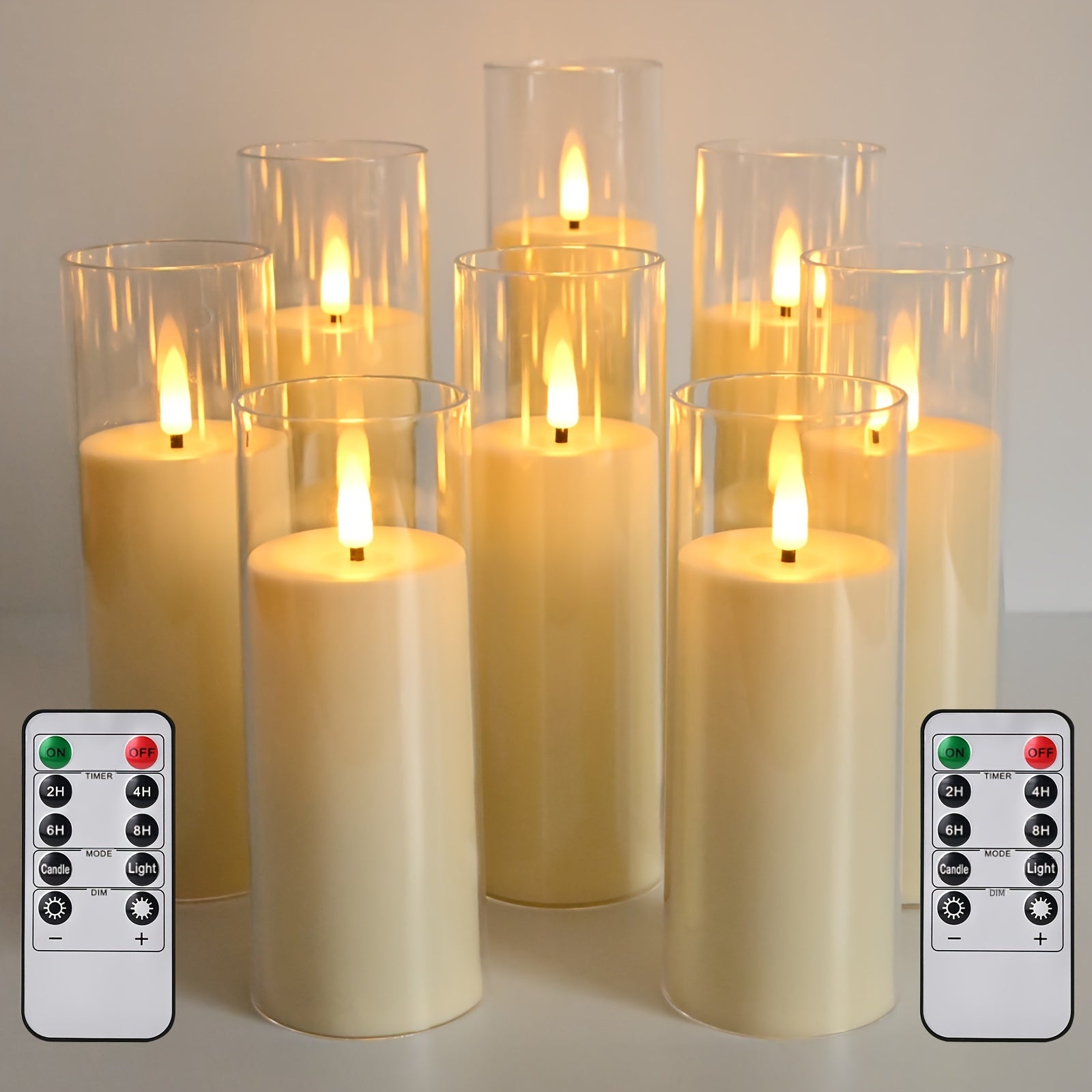 LED-Kerzen für Hochzeitsdeko Tisch-Mittelstück, LED-Beleuchtung für Schlafzimmer und Bett – Hauptansicht