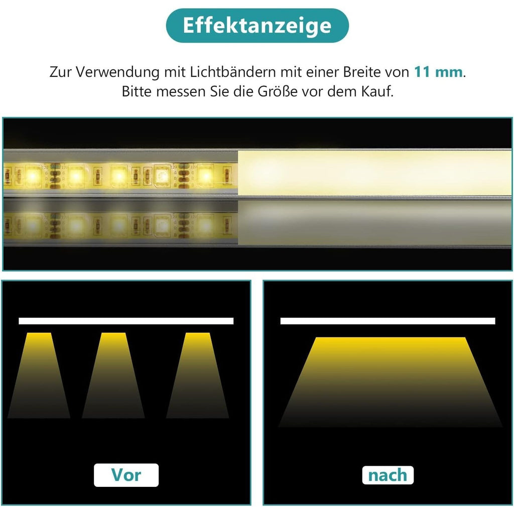 LED-Leuchtmittel, LED-Beleuchtung für Barriereleuchten mit opaler Linsenabdeckung und Lichtleisten – Detailansicht 8