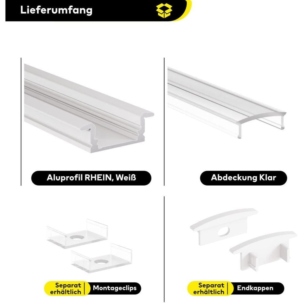 LED-Leuchtmittel, LED-Beleuchtung für Barriereleuchten mit opaler Linsenabdeckung und Lichtleisten – Detailansicht 13