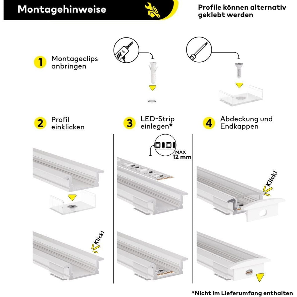 LED-Leuchtmittel, LED-Beleuchtung für Barriereleuchten mit opaler Linsenabdeckung und Lichtleisten – Detailansicht 14