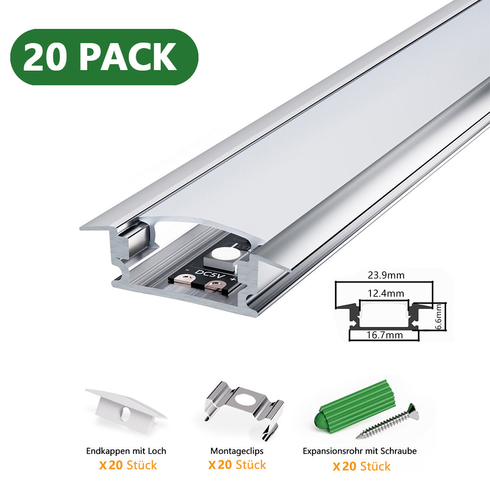 LED-Leuchtmittel, LED-Beleuchtung für Barriereleuchten mit opaler Linsenabdeckung und Lichtleisten – Detailansicht 24