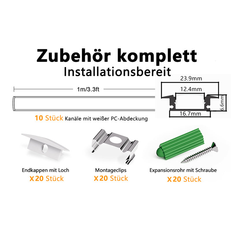 LED-Leuchtmittel, LED-Beleuchtung für Barriereleuchten mit opaler Linsenabdeckung und Lichtleisten – Detailansicht 26