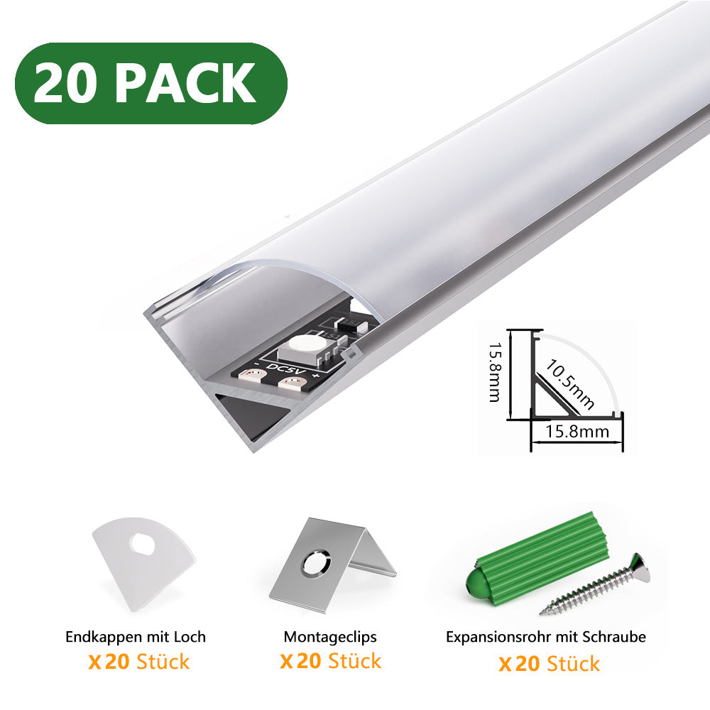 LED-Leuchtmittel, LED-Beleuchtung für Barriereleuchten mit opaler Linsenabdeckung und Lichtleisten – Detailansicht 27