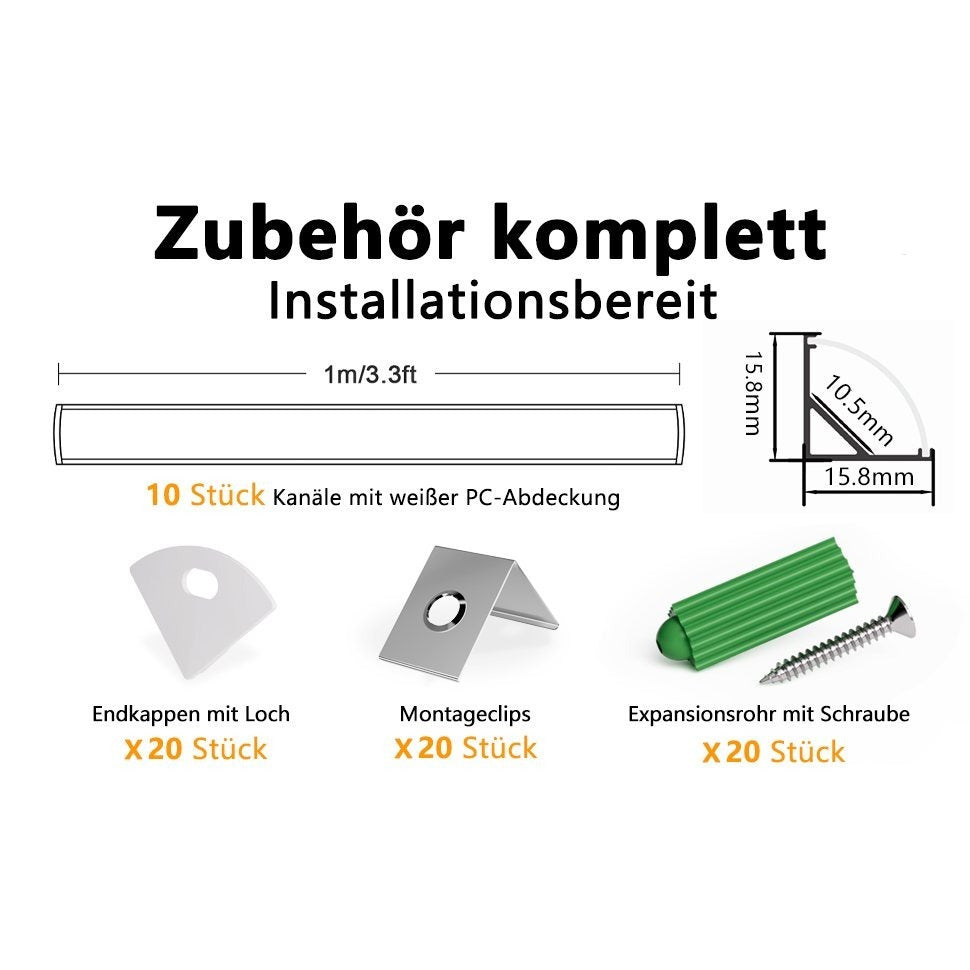 LED-Leuchtmittel, LED-Beleuchtung für Barriereleuchten mit opaler Linsenabdeckung und Lichtleisten – Detailansicht 29