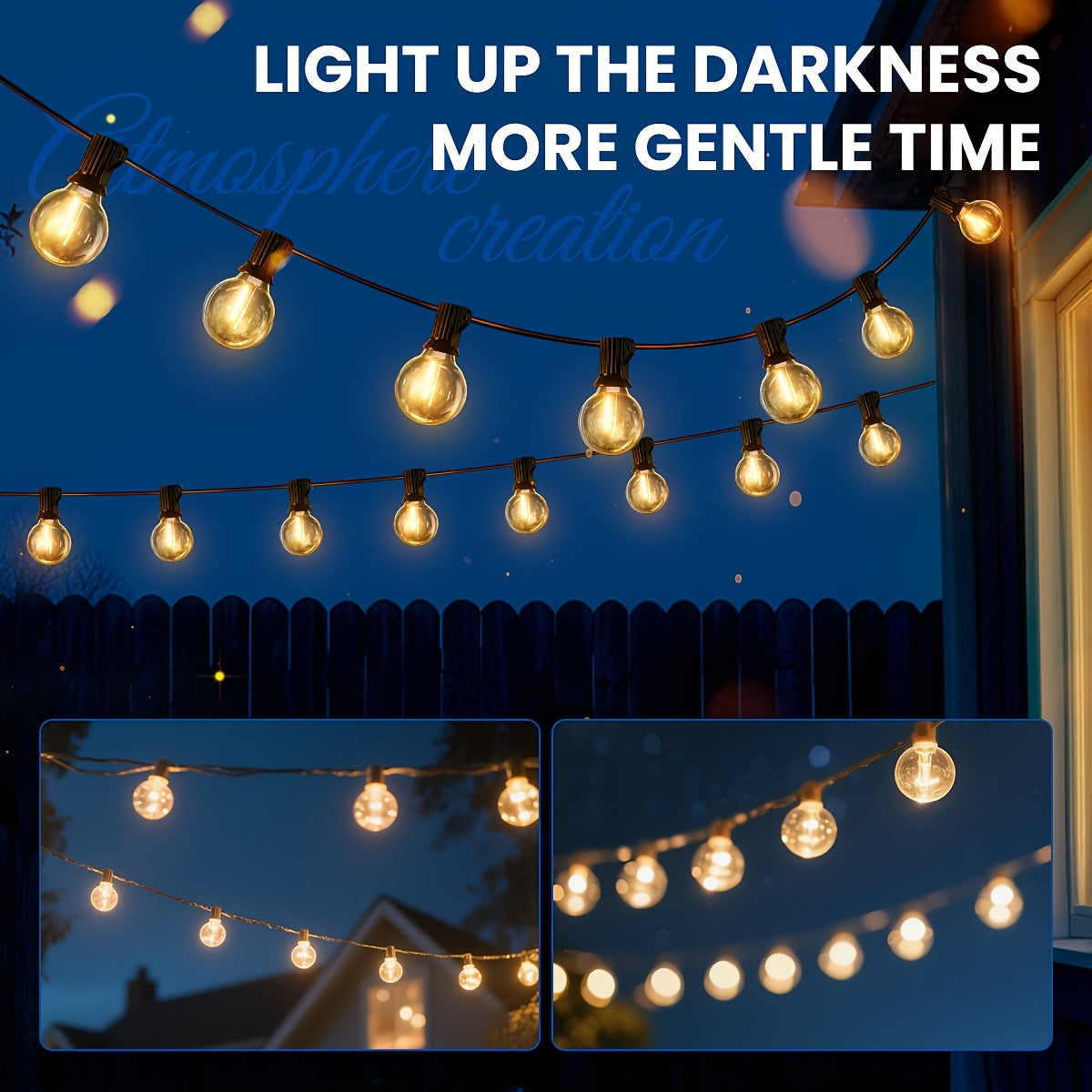 LED-Lichterkette, LED-Beleuchtung für Garten und Terrasse – Detailansicht 2