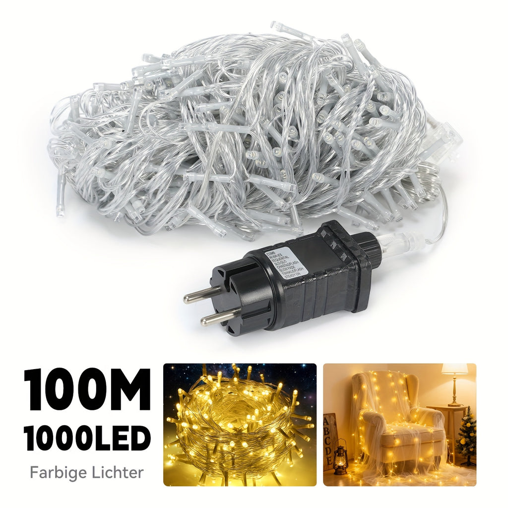LED-Lichterkette, LED-Beleuchtung für Weihnachtsbaum und Weihnachts – Detailansicht 2