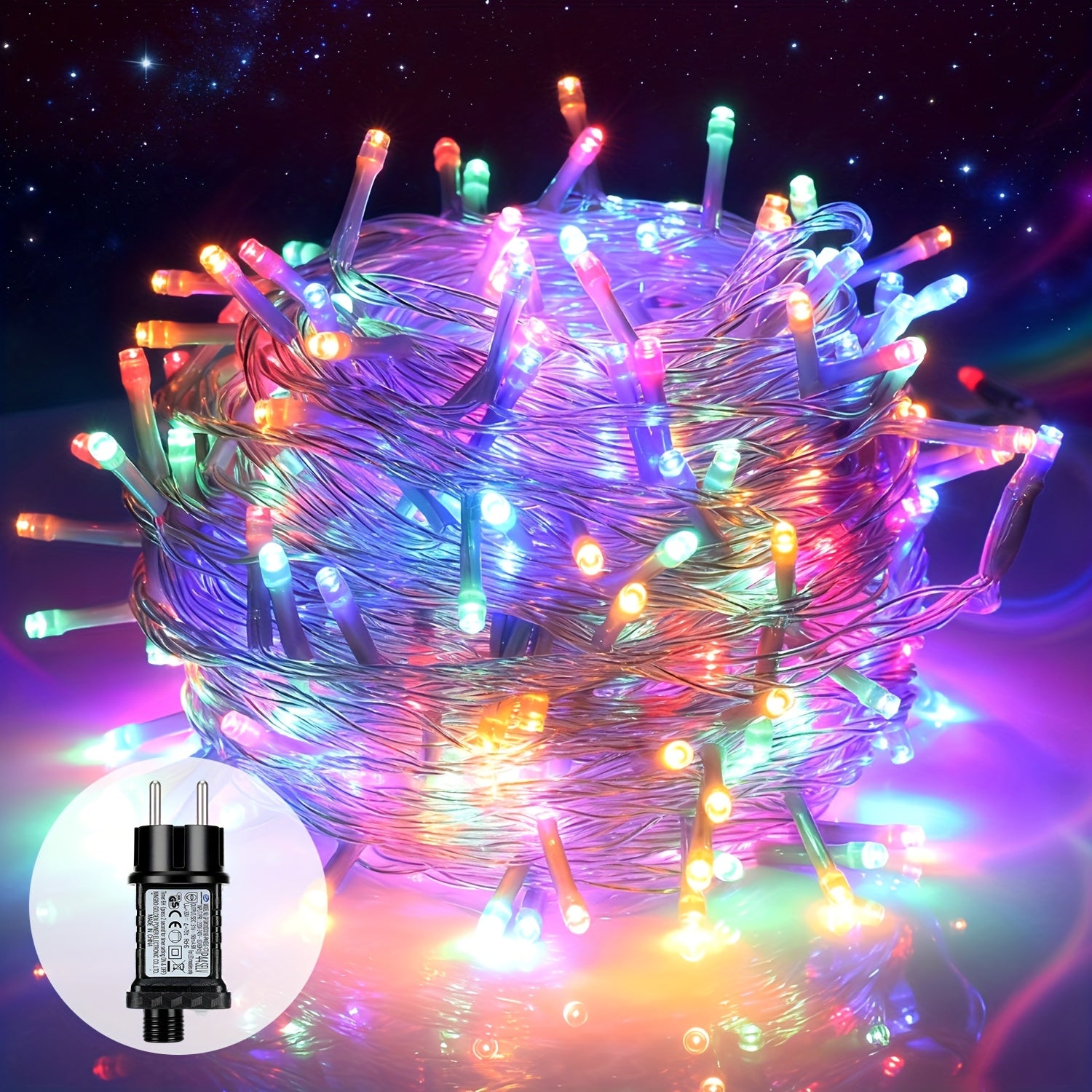 LED-Lichterkette, LED-Beleuchtung für Weihnachtsbaum und Weihnachts – Detailansicht 5