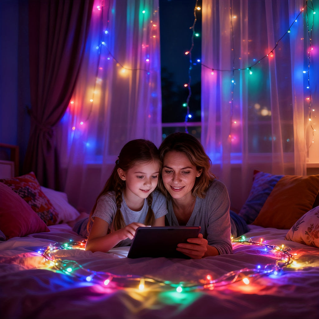 LED-Lichterkette, LED-Beleuchtung für Weihnachtsbaum und Weihnachts – Detailansicht 8