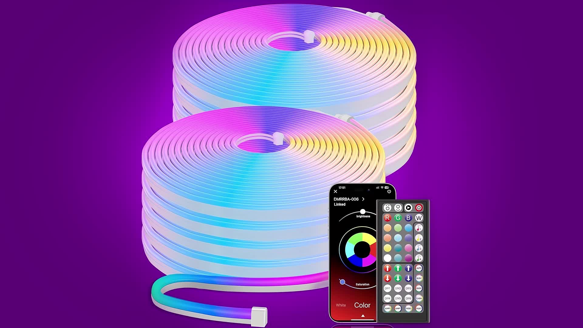 LED-Lichtschlauch, 5m für Zuhause – Detailansicht 11