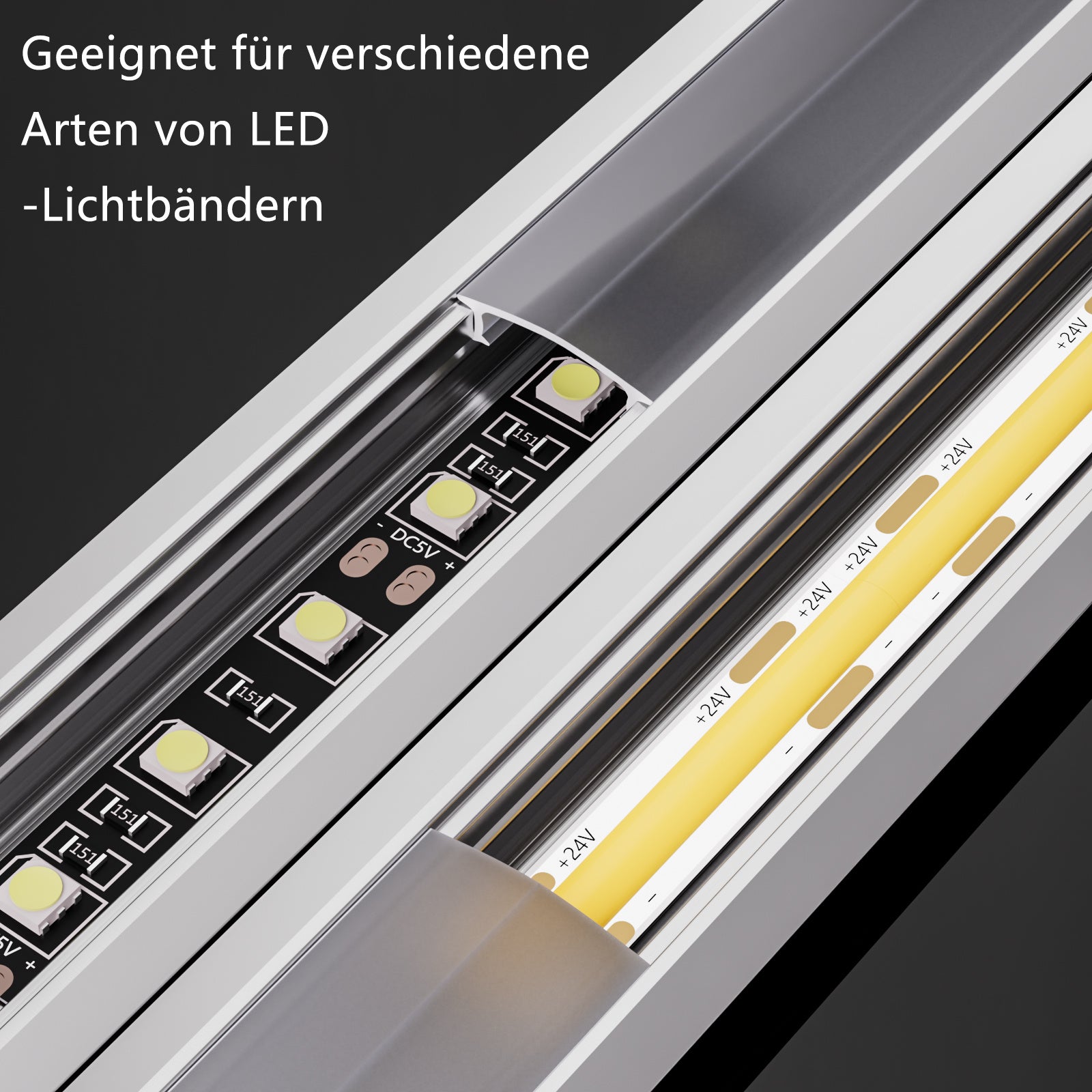 LED-Lichtstreifen, LED-Beleuchtung für Büro und Homeoffice – Detailansicht 23