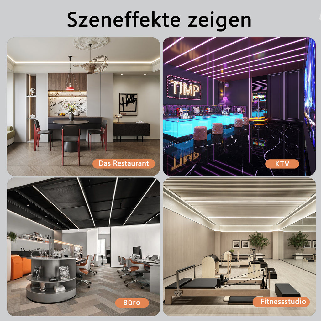 LED-Lichtstreifen, LED-Beleuchtung für Büro und Homeoffice – Detailansicht 34